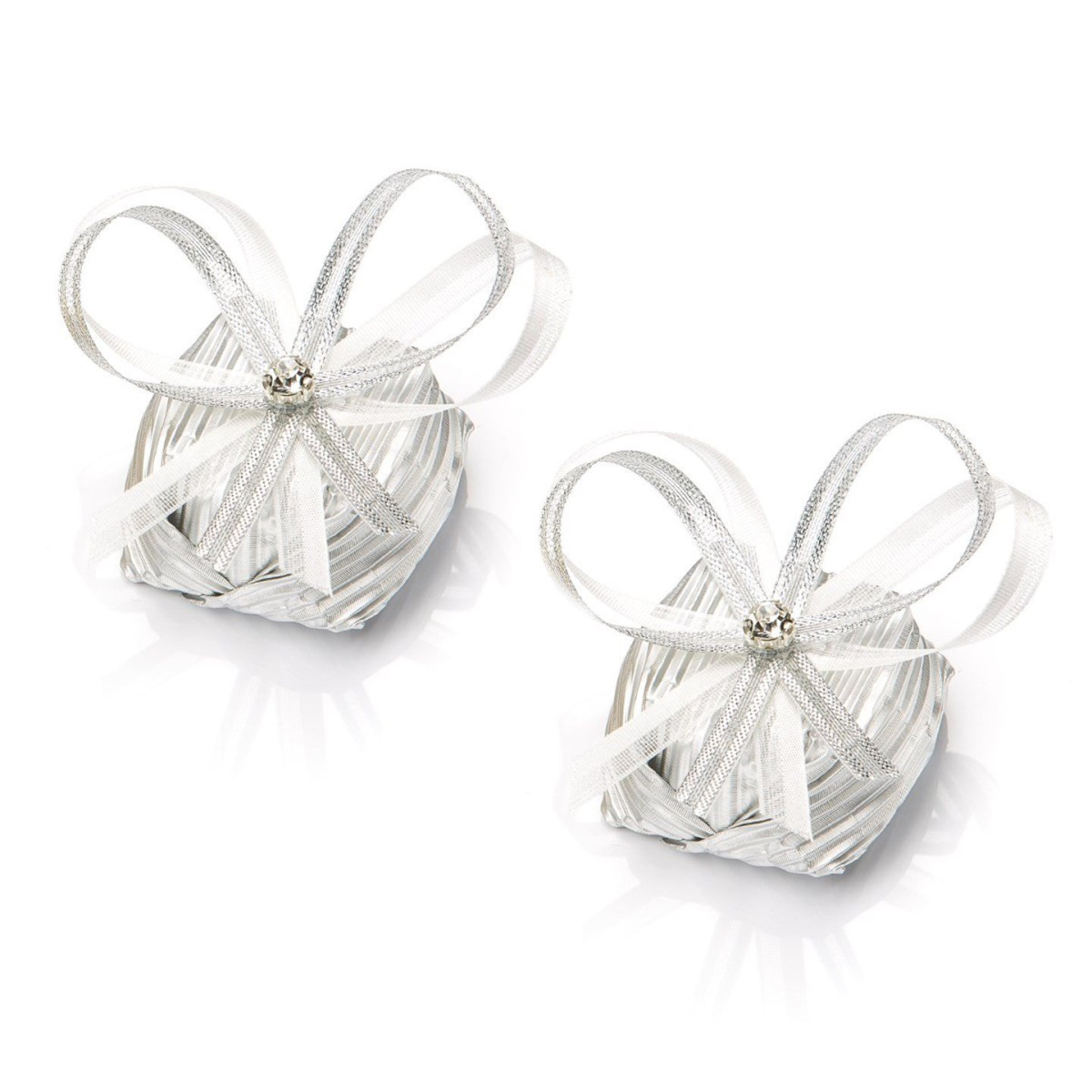 Gümüş Yaldızlı Dekorlu Tektaş Çikolata