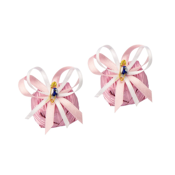 Dekorlu Boncuk Baton Pembe